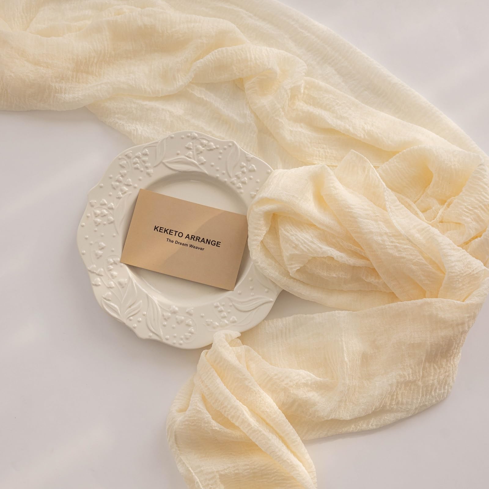 Thanksgiving Fall Table Runner Terracotta Gauze 120 Inch 10 FT Rustic Burnt Orange Sheer Cheese Cloth for Bridal Shower Friendsgiving Party Centerpiece Decor Fall Decorations for Home